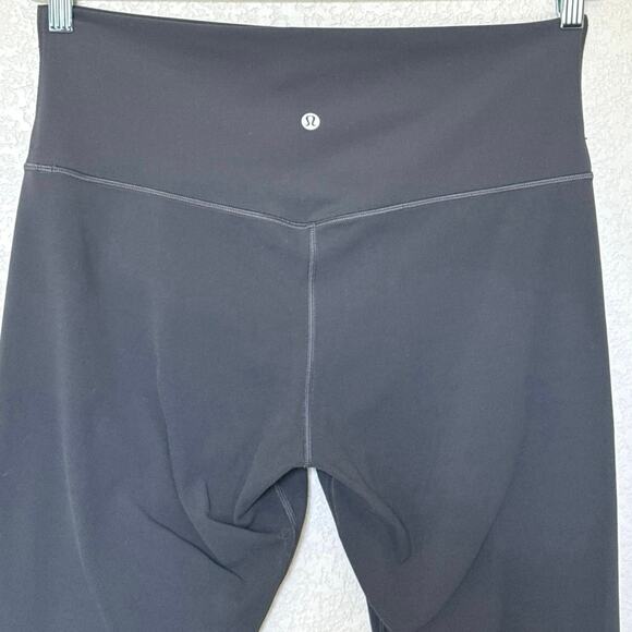 Lululemon Align Crop 23" Womens Size 14 Graphite Grey W6BQVS EUC - Picture 7 of 9